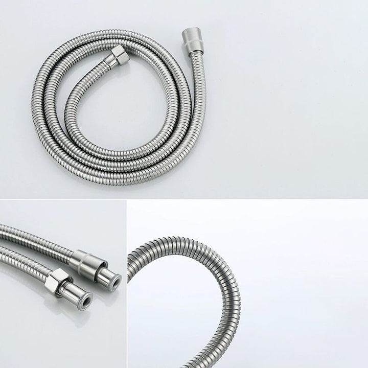 Lisslune | Modern Hand Shower Stainless Steel Handheld Showerhead Wall Mounted Shower Combination