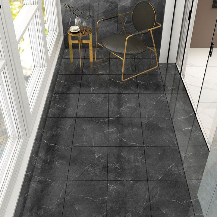 Lisslune | Peel & Stick Vinyl Floor Smooth Vinyl Flooring with Marble Look