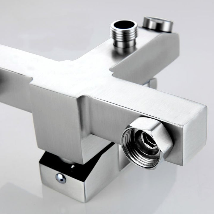 Lisslune | Modern Bathtub Faucet Mounting Kit 304 Stainless Steel Wall Mount Bathroom Faucet