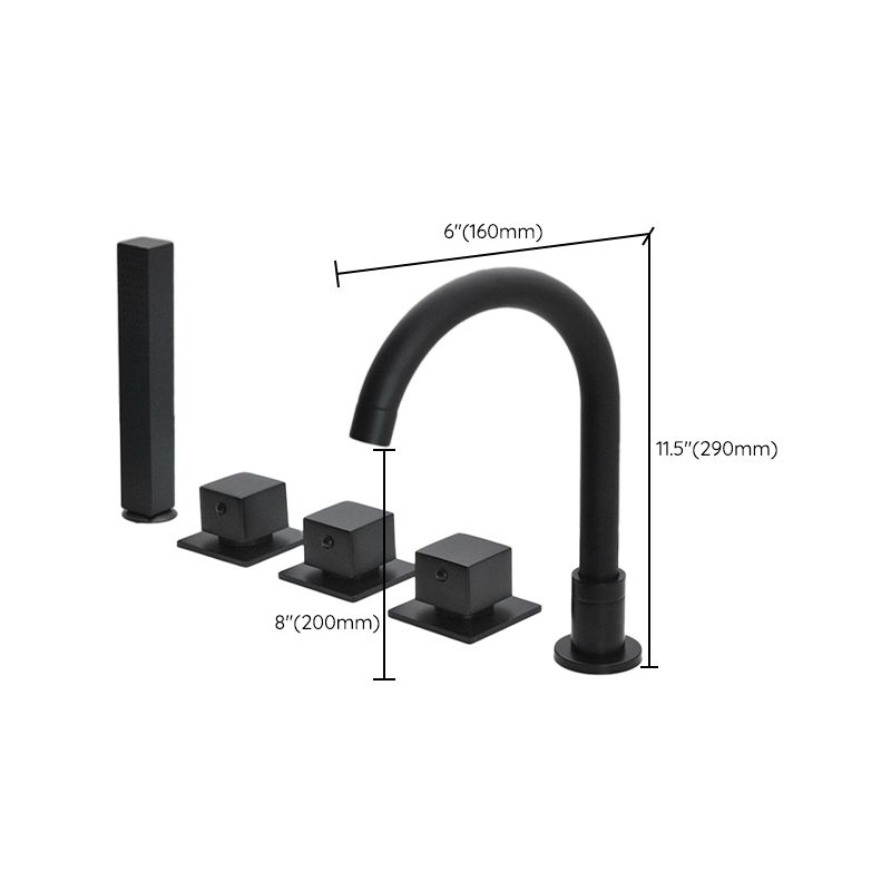Lisslune | Contemporary Style Bathroom Faucet Metal Deck Mounted Bathroom Faucet