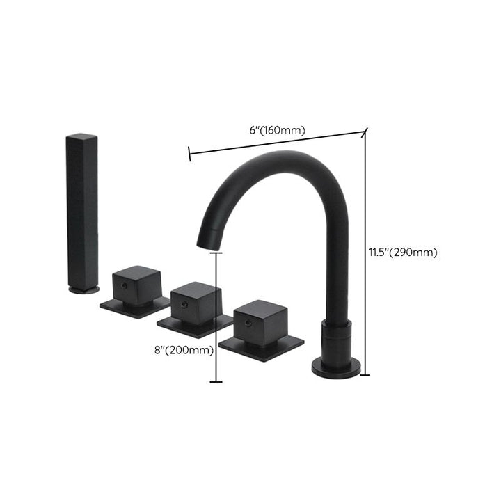 Lisslune | Contemporary Style Bathroom Faucet Metal Deck Mounted Bathroom Faucet