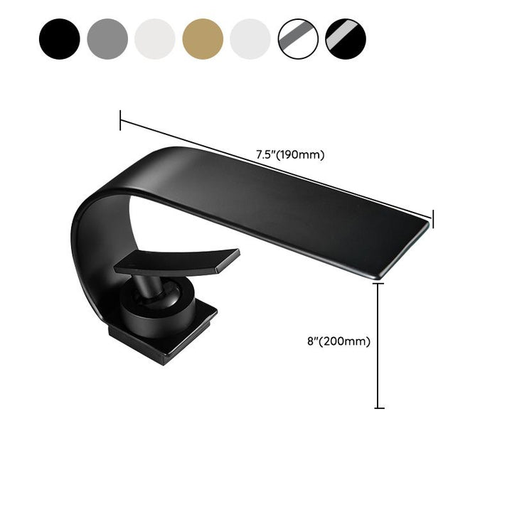 Lisslune | Unique bathroom waterfall faucet brass sink tap