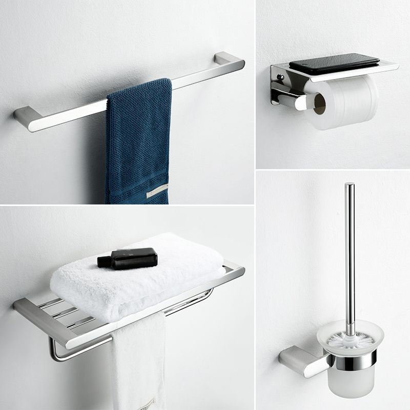 Lisslune | Contemporary bathroom accessories single item or in set in silver