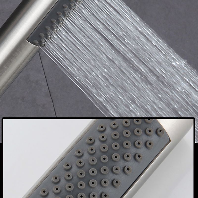 Lisslune | Cylindrical Hand Shower with Self-Cleaning Stainless Steel Wall Shower Head