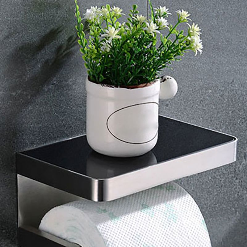 Lisslune | Polished Chrome Modern Bathroom Accessory Set made of Stainless Steel Towel Holder/Soap Dish
