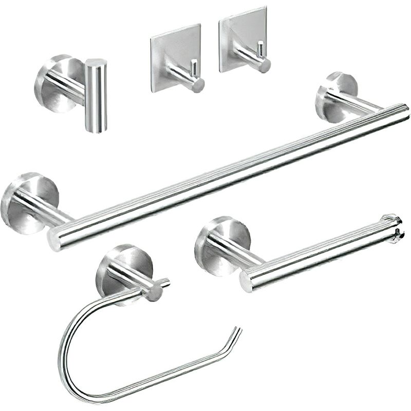 Lisslune | Metal Simple Bathroom Accessories as a Single Piece or in a Set in Silver