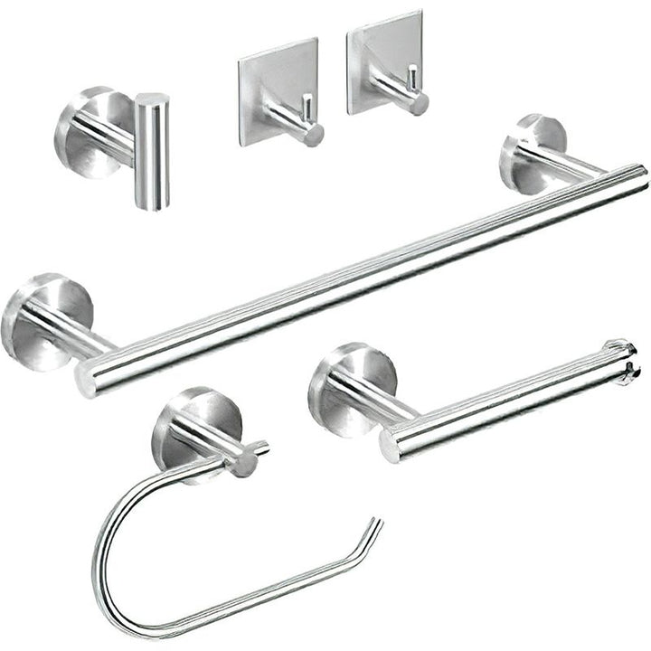 Lisslune | Metal Simple Bathroom Accessories as a Single Piece or in a Set in Silver