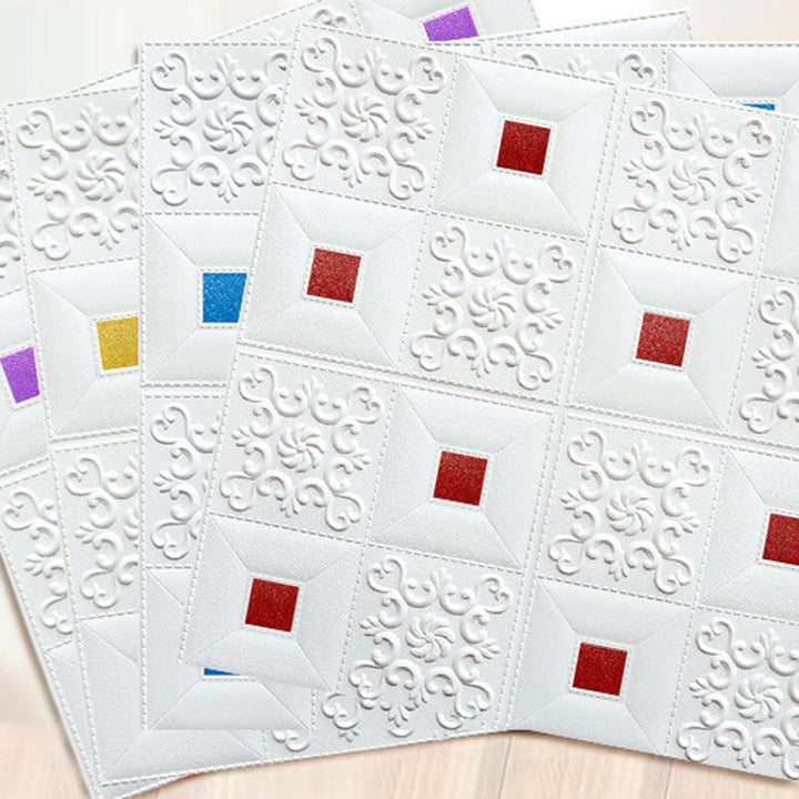 Lisslune | Modern wall covering foam 3D embossed peel and stick wall panel