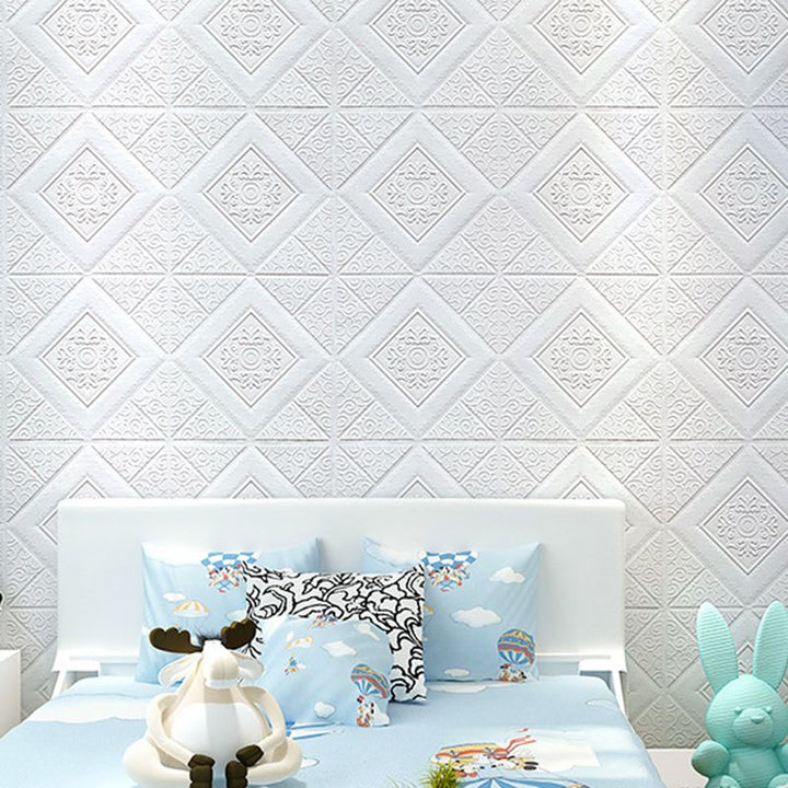 Lisslune | 3D embossed interior wall covering Self-adhesive geometric texture wall covering