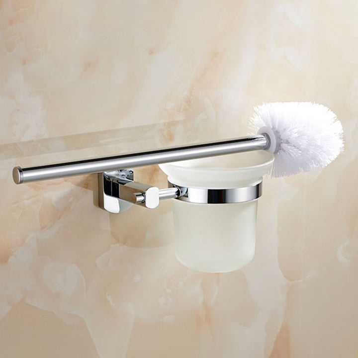 Lisslune | Modern Bathroom Accessory Set Stainless Steel Bathroom Rack Towel Holder Bathroom Accessory Set