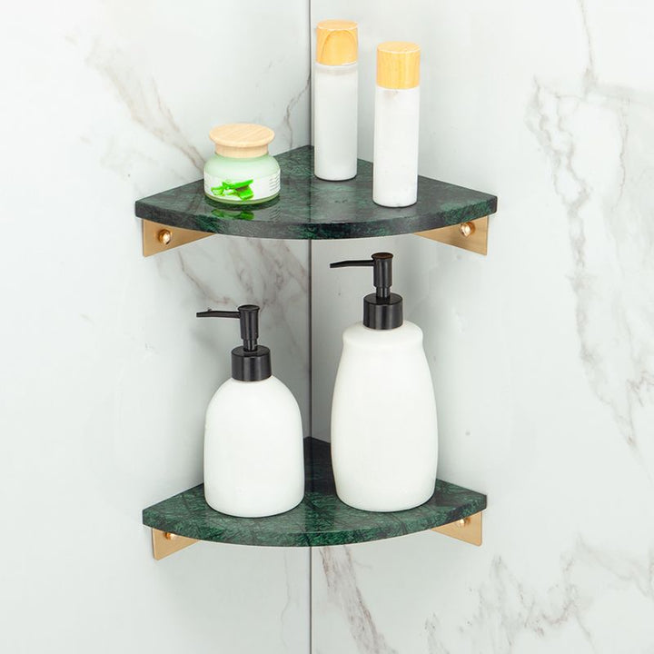 Lisslune | Brass Bathroom Accessory Set Marble Bathroom Accessory Set for Home