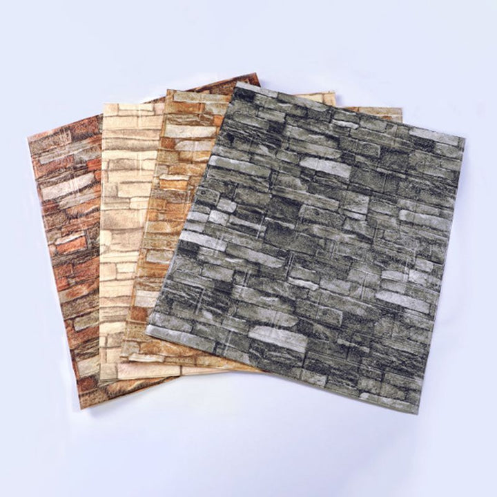 Lisslune | Industrial Wall Panel 3D Brick Bathroom Living Room Wall Panels Set of 10