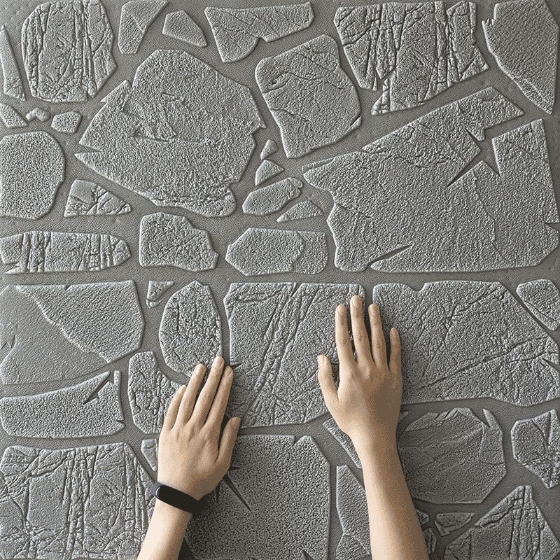 Lisslune | Modern Pearl Wainscoting PVC Wall Access Panel Peel and Stick Wall Tile for Bedroom
