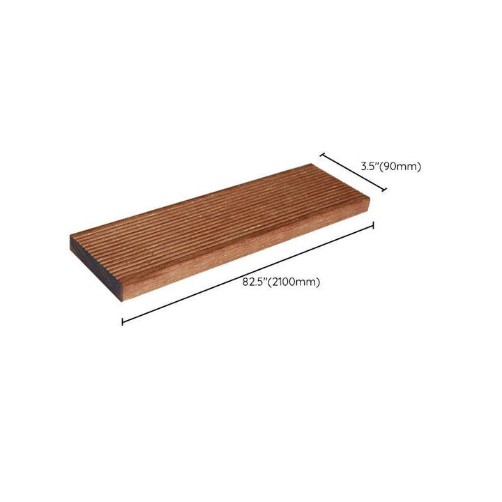 Lisslune | Modern solid hardwood flooring Merbau wood side cladding for terrace