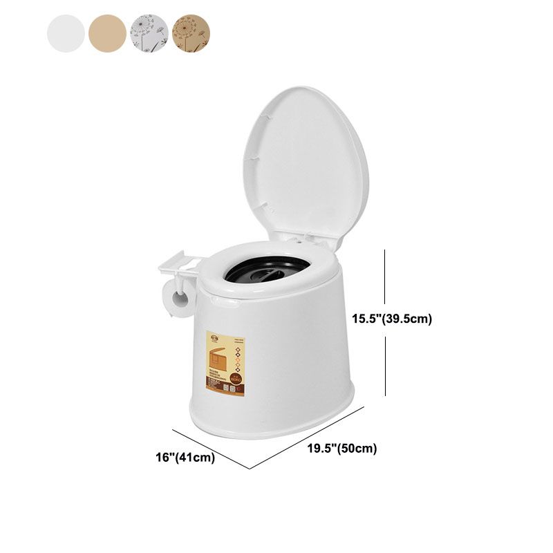 Lisslune | Modern Plastic Floor-Mounted Toilet Bowl with Seat for the Bathroom
