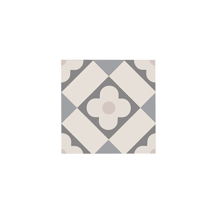 Lisslune | Beige Tone Peel & Stick Tile Square Pattern Print Single Tile