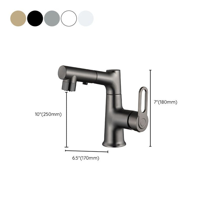 Lisslune | Contemporary Style Center Sink Faucets Lever Handles Faucets for Bathroom