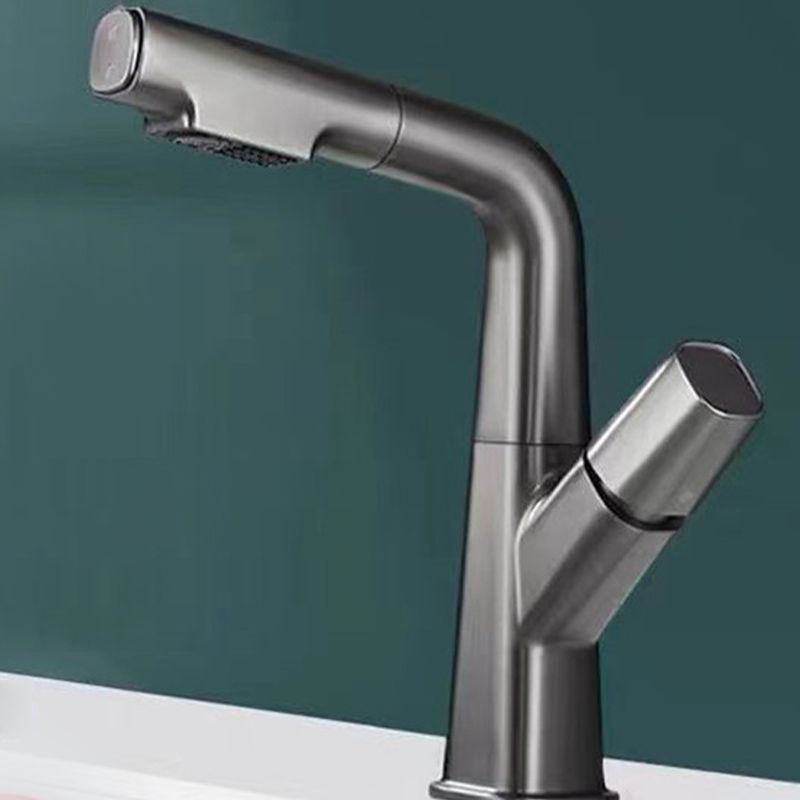 Lisslune | Modern Centerset Bathroom Faucet Single Color Copper Sink Faucet