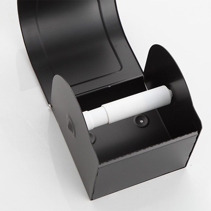 Lisslune | Modern Matt Black Bathroom Shelf Paper Holder Bathroom Accessory Set