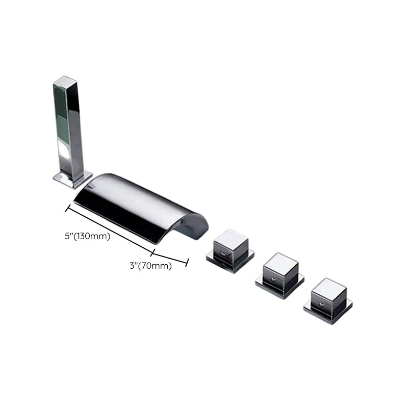 Lisslune | Contemporary Style Bathroom Faucet Metal Deck Mounted Bathroom Faucet