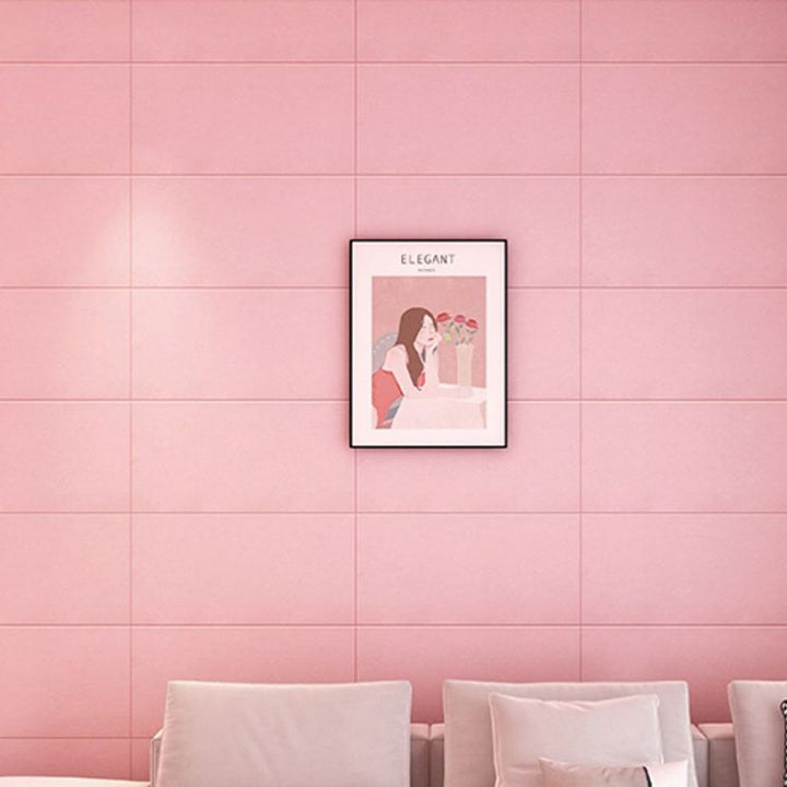 Lisslune | Glam Wall Covering Peel and Stick Texture Effect Design Square Wall Panel