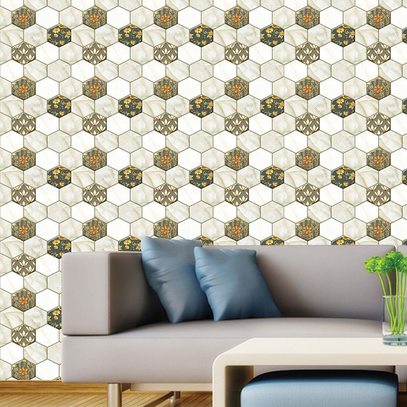 Lisslune | Peel and Stick Hexagonal Tiles Waterproof Peel & Stick Tile for Shower 2-Pack