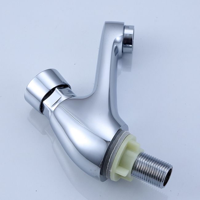 Lisslune | Modern sink faucet with brass knob handle, low arc, washbasin faucet
