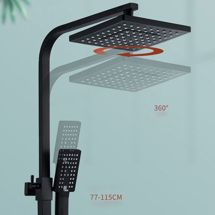 Lisslune | Adjustable spray sample shower combination metal shower fitting arm showerhead with slip bar