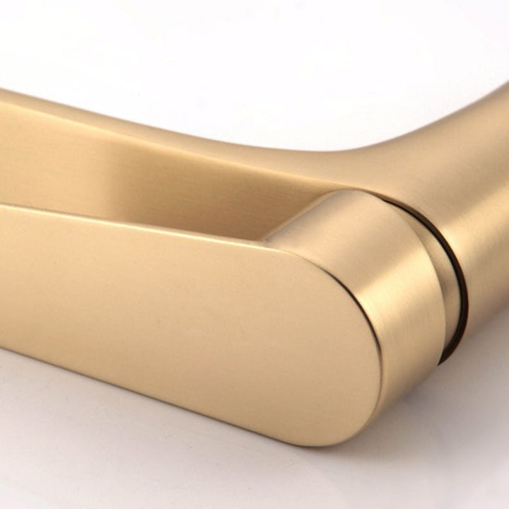Lisslune | Light Luxury Sink Faucet with Lever Handle Single Hole Bathroom Faucet