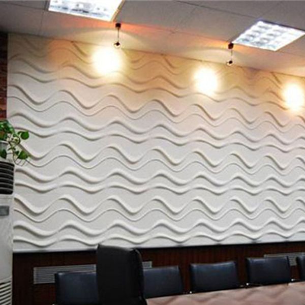 Lisslune | Modern Wall Cladding 3D Print Waterproof Peel and Stick Wall Panel