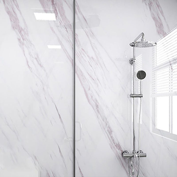Lisslune | Modern Peel and Stick Splash Guard Wall Tile PVC Wallpaper for Shower