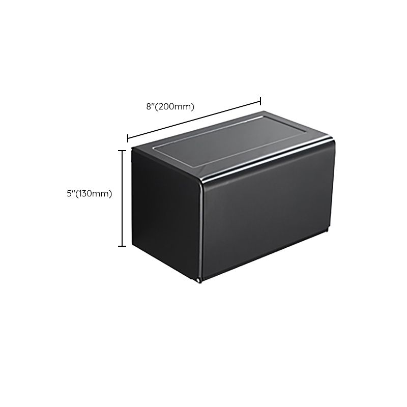 Lisslune | Modern Classic Bathroom Hardware Set Matte Black Bathrobe/Towel Rack & Bathroom Shelf