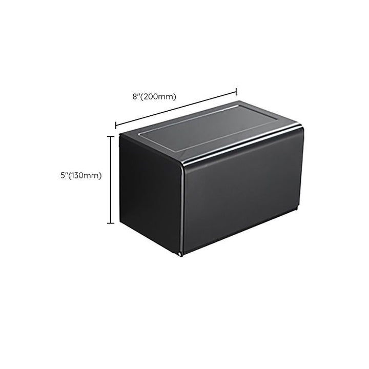 Lisslune | Modern Classic Bathroom Hardware Set Matte Black Bathrobe/Towel Rack & Bathroom Shelf