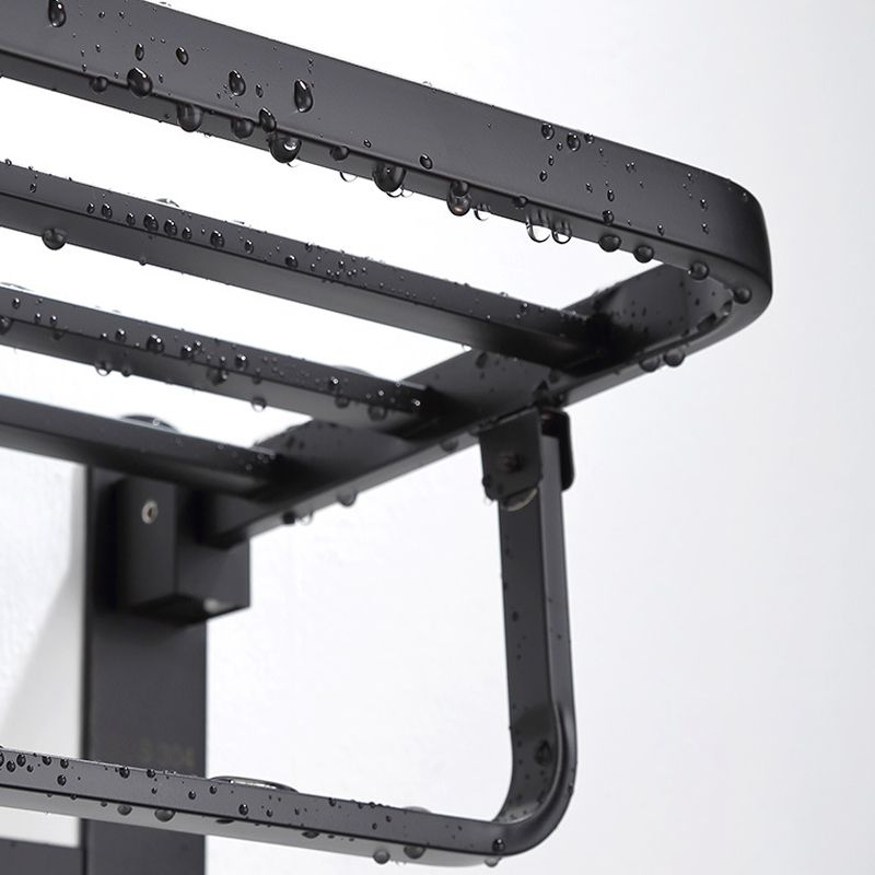 Lisslune | Modern Bathroom Accessory Set Bath Shelf Towel Holder Matte Black Bath Hardware Set