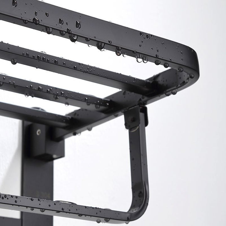 Lisslune | Modern Bathroom Accessory Set Bath Shelf Towel Holder Matte Black Bath Hardware Set