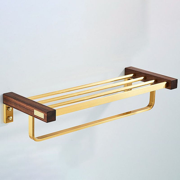 Lisslune | Modern Gold Bathroom Accessory Set Bathroom Shelf Paper Holder Bathroom Accessory Set