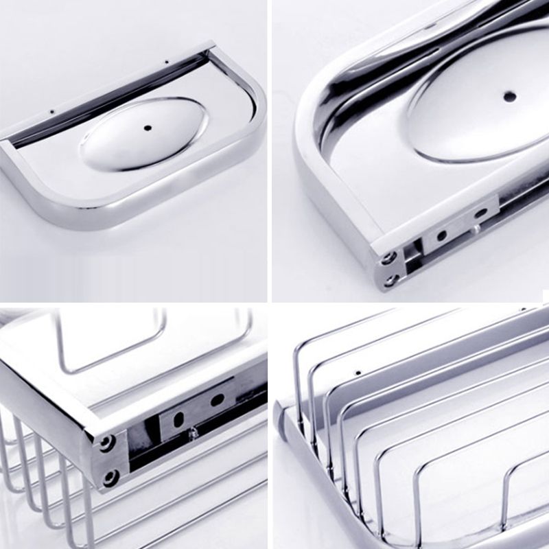 Lisslune | Modern Stainless Steel Bathroom Fixtures Set Towel Bar Bathroom Shelf Bathroom Accessory Set