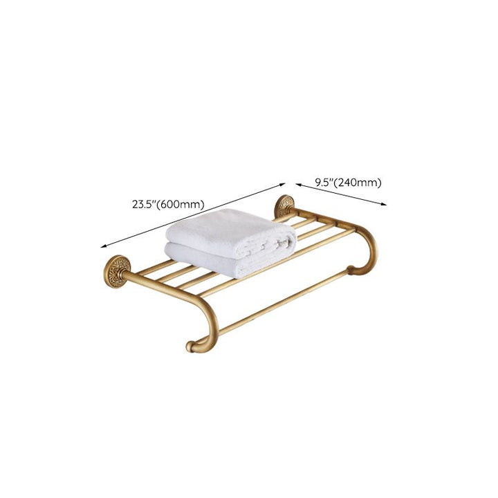 Lisslune | Traditional Bathroom Accessory Set Gold Paper Holder Bathroom Set