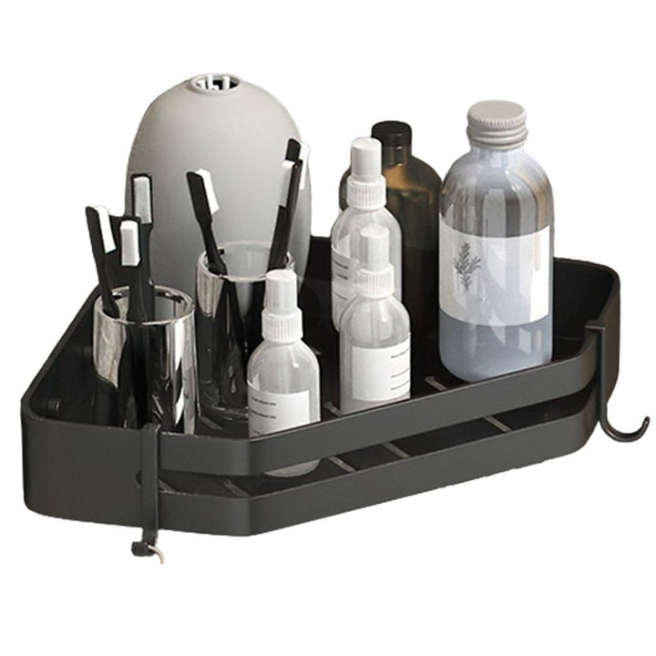 Lisslune | Modern 2/3-piece Bathroom Set Stainless Steel Triangle Bath Shelf made of Aluminum