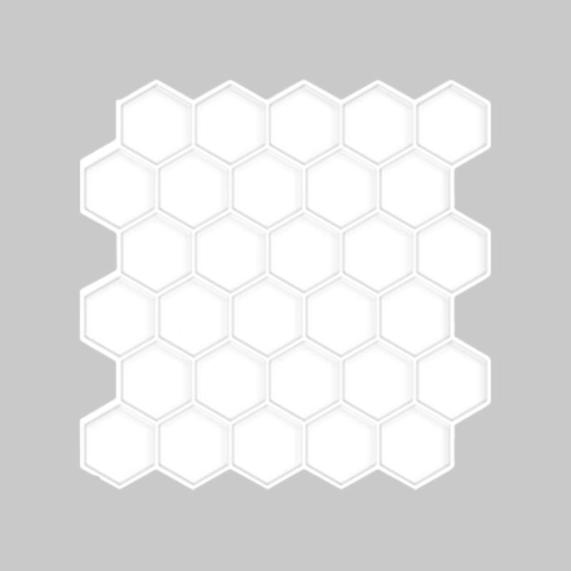 Lisslune | Peel-and-Stick Tiles Hexagonal Waterproof PVC Peel & Stick Mosaic Tile for Shower