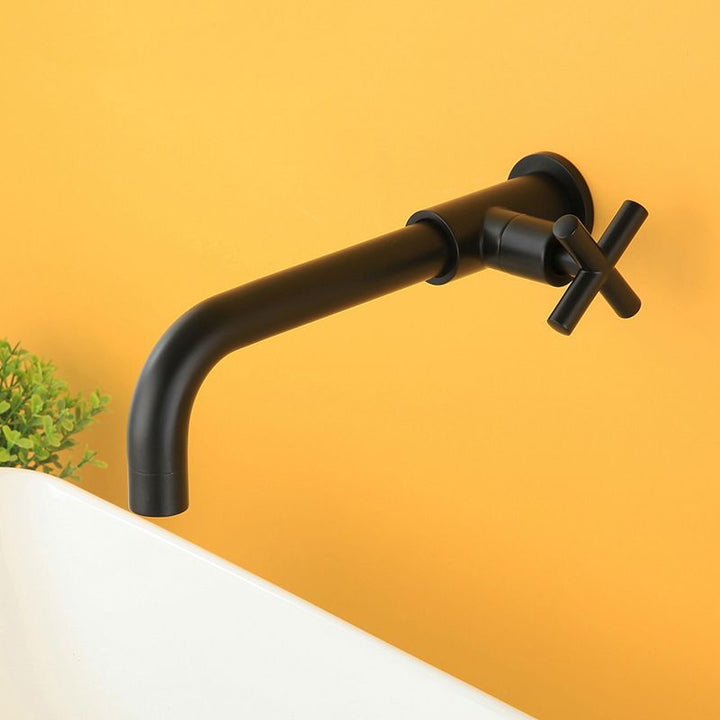 Lisslune | Wall-mounted faucet single lever mixer basin faucet for the bathroom