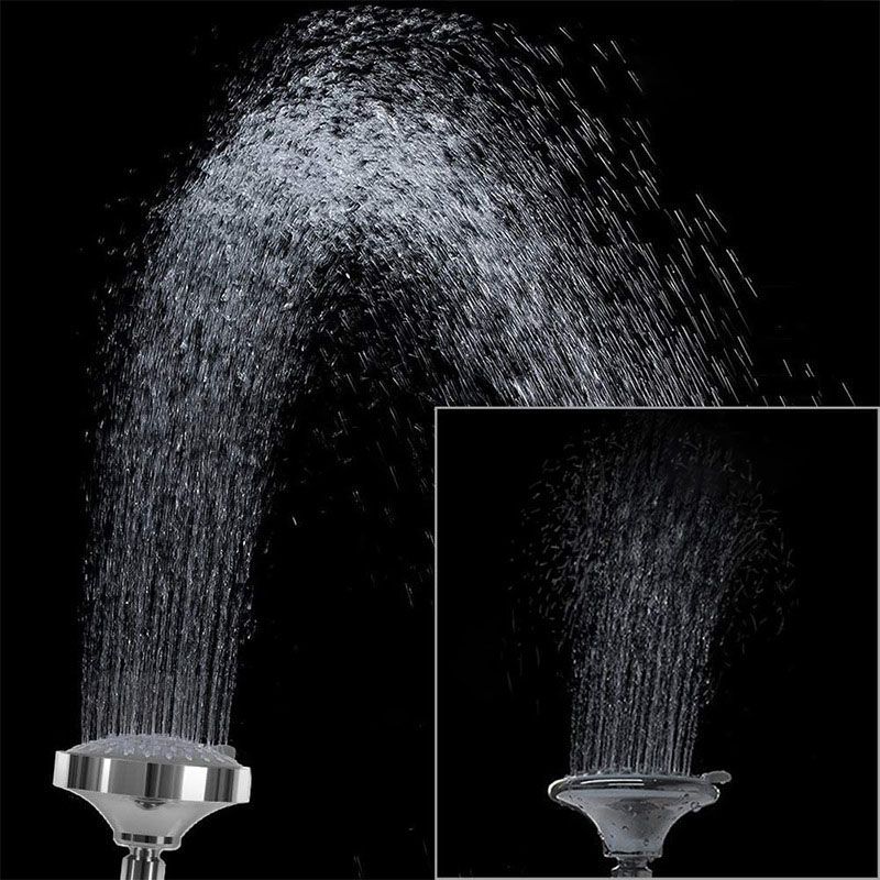 Lisslune | Modern Shower Head Self-Cleaning Standard Round Shower Heads in Silver