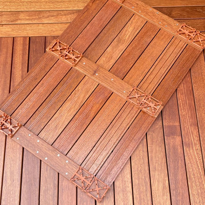 Lisslune | Outdoor Patio Wood Decking Interlocking Plank