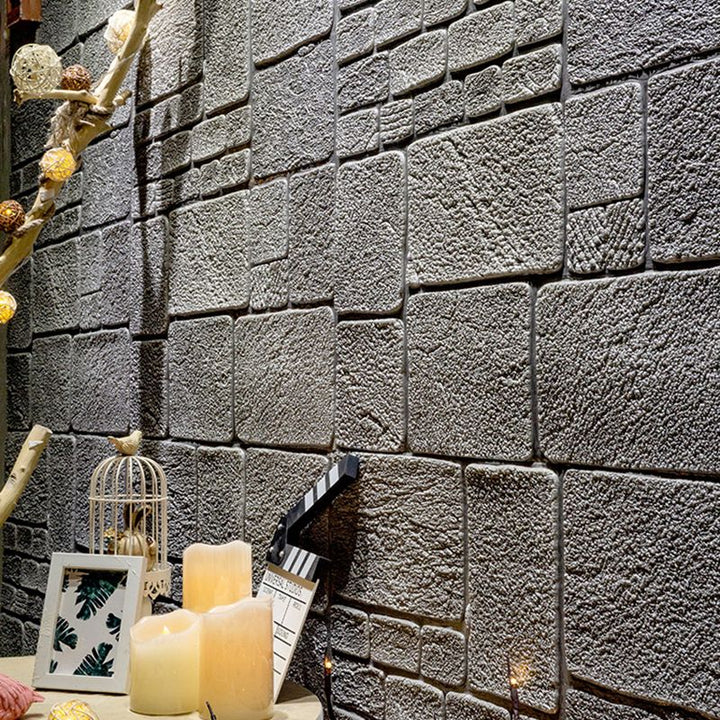 Lisslune | 3D artificial stone wall panel industrial style living room wall panel (pack of 10)