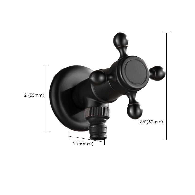Lisslune | Width Bathroom Sink Faucet Wall-Mounted Cross Handle Faucet