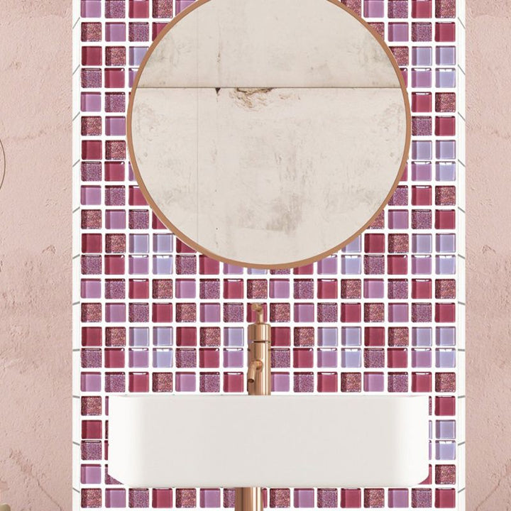 Lisslune | PVC Mosaic Tile waterproof for peeling and sticking for kitchen and bathroom