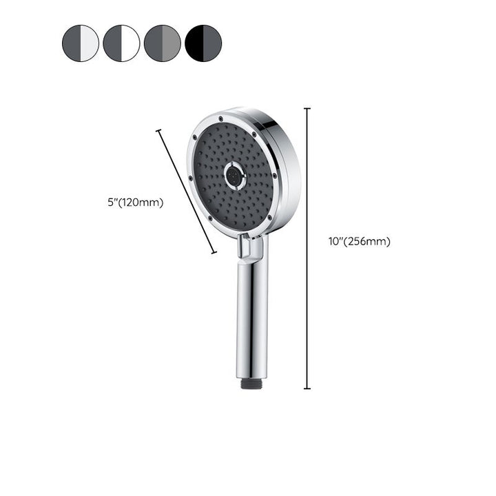 Lisslune | Matt Black Hand Shower Modern 3-Stream Round Wall Mounted Hand Shower