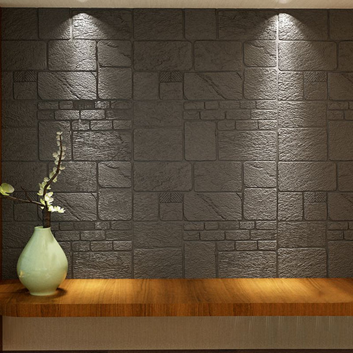 Lisslune | 3D artificial stone panel wall industrial style living area wall panel (1-Pack)