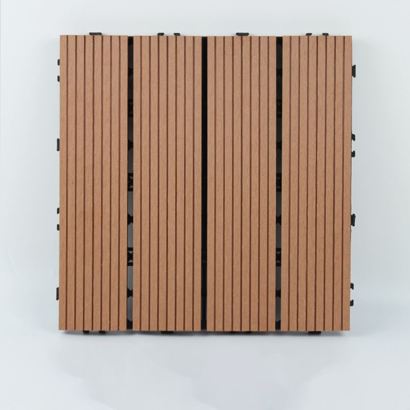 Lisslune | 30 cm x 30 cm Square PVC Terrace Tiles Snap Installation Outdoor Floor Tiles