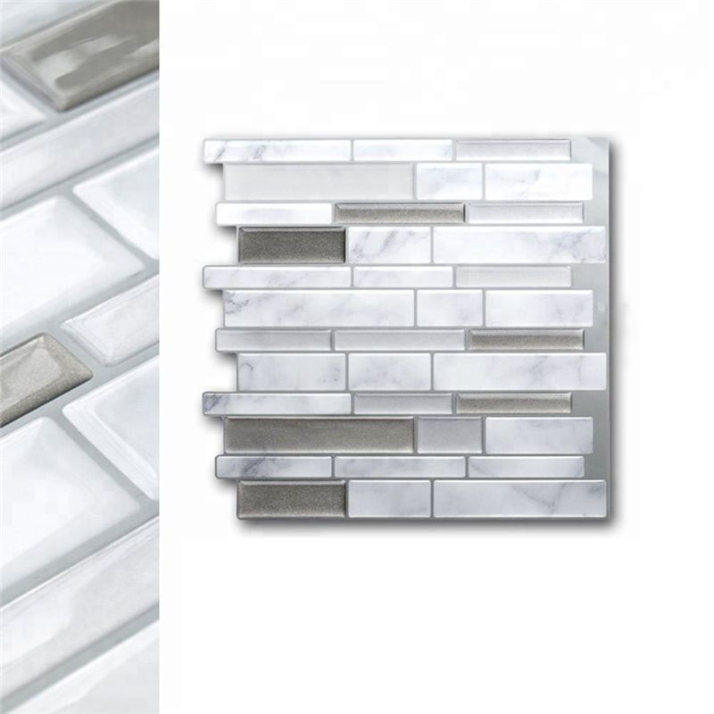 Lisslune | Floor and wall tile kitchen brick look for peeling and sticking waterproof wall tile